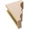Ekena Millwork 4"W x 8"D x 12"H Classic Asheboro Rough Cedar Woodgrain TimberThane Corbel, Primed Tan CORUR04X08X12ASHRCPR - alternate 3